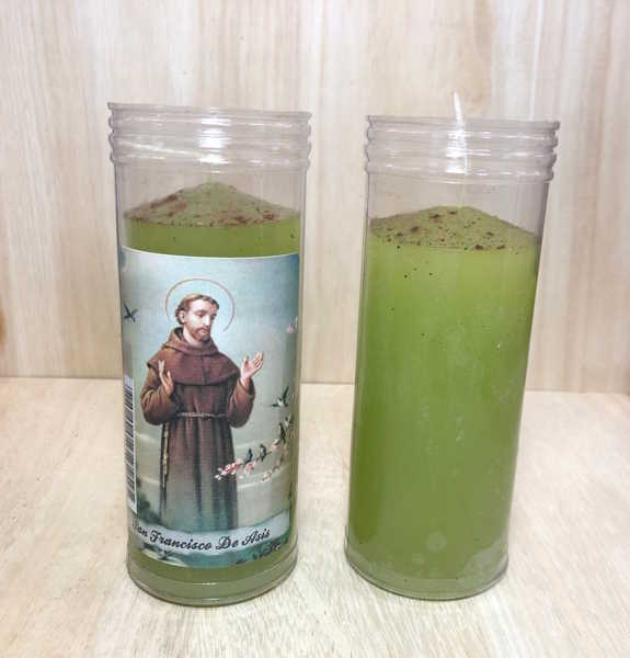 Velón San Francisco de Asis Fe y respeto